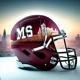 Mississippi State Bulldogs Concept Football Helmets.