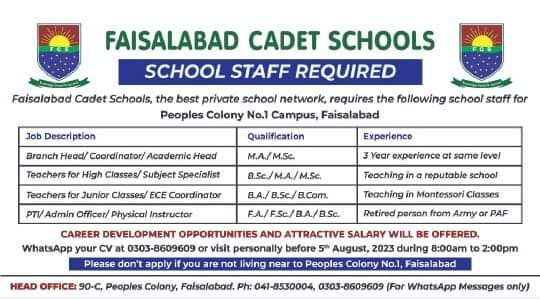 Faisalabad Cadet Schools