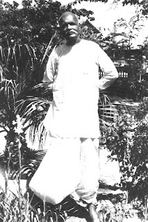 Brahma baba standing in garden