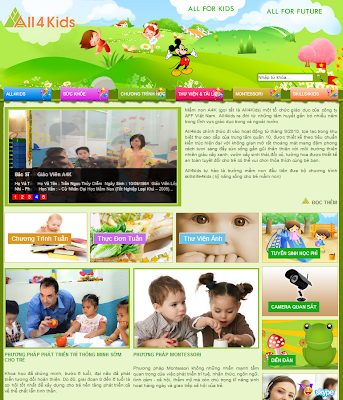 All4kids - Mẫu template wordpress dành cho web trường cực đẹp 