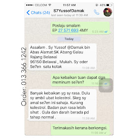 minuman seven testimoni pelanggan