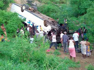 TSS bus rolled several times at Mazeras. PHOTO | John