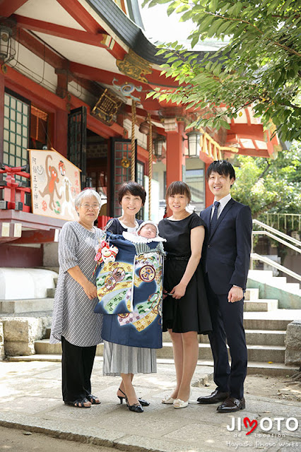 阿倍野王子神社でのお宮参り出張撮影