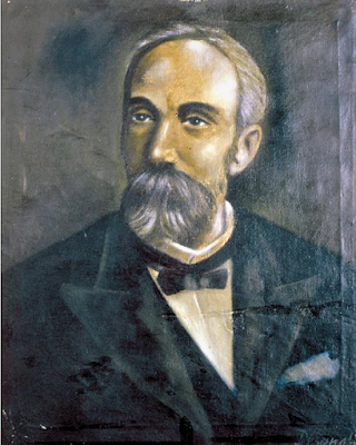 Portrait of Eugenio María de Hostos, a painting by Luis Desangles