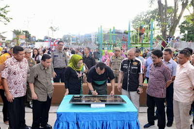 Gubernur Ridho Ficardo Resmikan Taman Bermain Anak Lampung Elephant Park