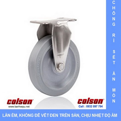 Bánh xe cao su càng bánh xe đẩy inox | 2-4408-444 | www.banhxepu.net