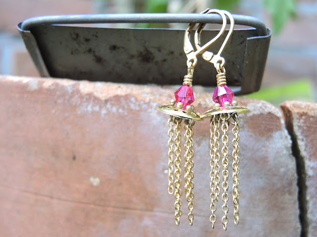 DIY - oorbellen/earrings 'Jellyfish'