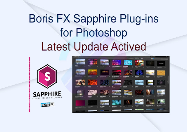 Boris FX Sapphire Plug-ins for Photoshop Latest Update Activated