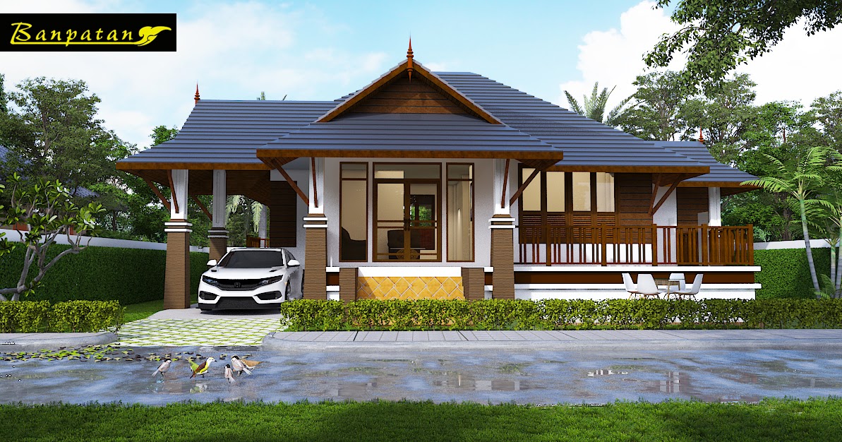 MyHousePlanShop Small Thai  Style House  Plan  Designed To 