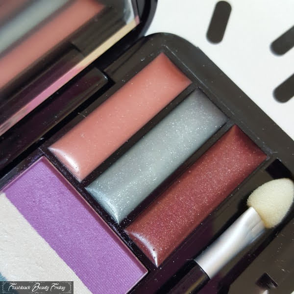 close up of trio of lipgloss inside palette