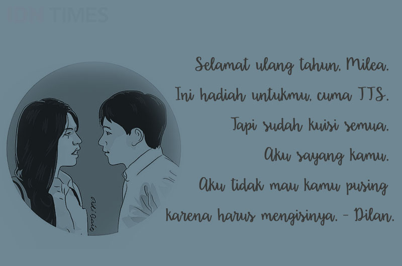 Kumpulan Kata-kata Romantis, Gombal dan Gambar Quotes dari Novel Dilan