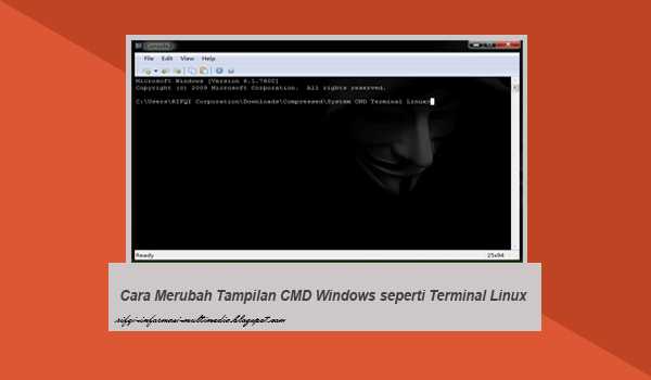 Merubah Tampilan CMD Windows seperti Terminal Linux