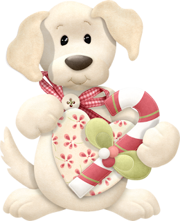 Christmas Puppies Clip Art.