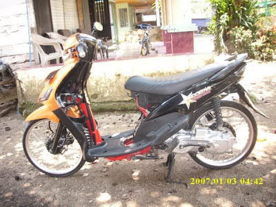 Mio Pelek 17 tdr   Pelek 17 Yamaha Mio aliran Thai Look Style Roda kecil pelek lebar