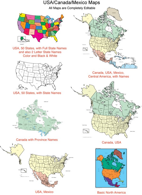 blank map of usa with state names. USA 50 State Map with names or