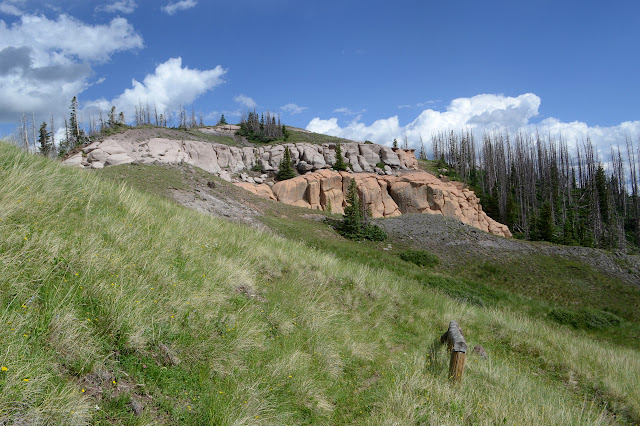 orange and white rocks