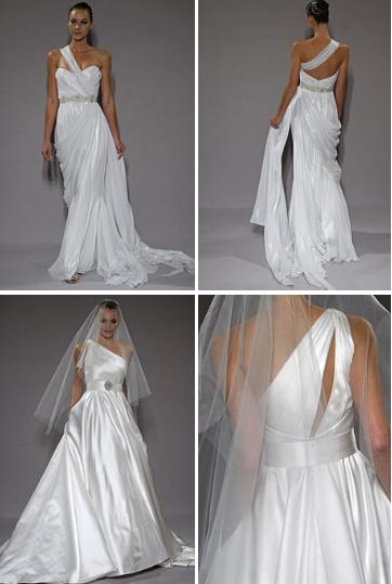 Wedding Dresses With Asymmetrical Necklines open back wedding dress