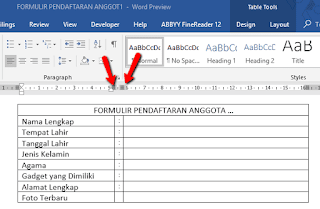 Cara Membuat Formulir otomatis dengan Microsoft Word