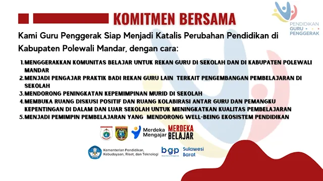 Lokakarya 9 : "Kelulusan dan Rencana Keberlanjutan" Program Guru Penggerak Angkatan 4 Polewali Mandar