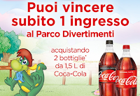 Logo Con Coca-Cola vinci 445 i ngressi a Gardaland e soggiorno per 4 persone