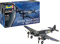 Revell 1/48 Beaufighter IF Nightfighter (03854) English Color Guide & Paint Conversion Chart