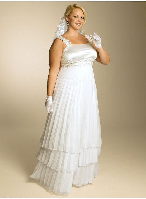 Square Neckline Layered Simple Informal Big Size Bridal Reception Dress