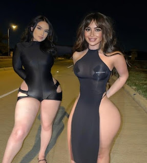 Sophia Vay (sophiavayy)   Friend Shows Off Their Big Backsides In Sexy Black Dresses