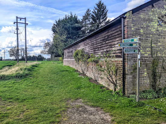 St Paul's Walden footpath 24 heading W