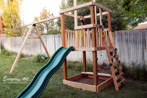 simple wood swing set plans