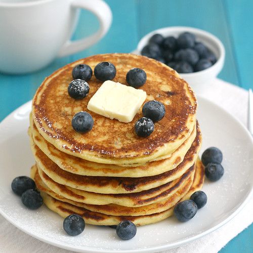 Blueberry Cornmeal Pancakes Recipe