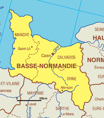 Basse Normandie Régional Carte de la Ville