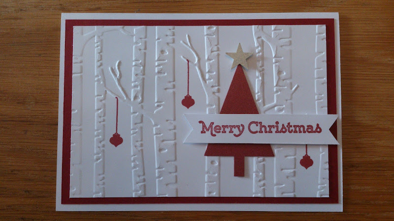 Weihnachtskarte Stampin Up