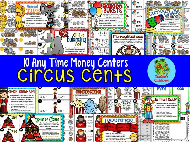 https://www.teacherspayteachers.com/Product/Any-Time-Series-Circus-Cents-Centers-Unit-1693297