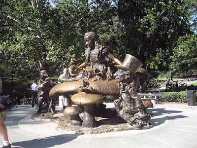 Alice in Wonderland statue, central Park