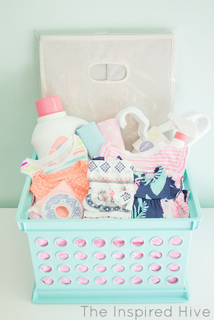 Laundry gift basket. Great idea for a baby shower gift!