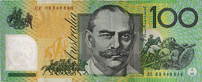 100 Australia Dollar Banknote