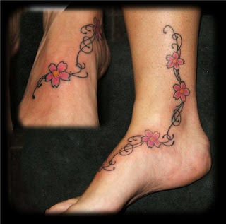 Cherry Blossom Tattoo On Side