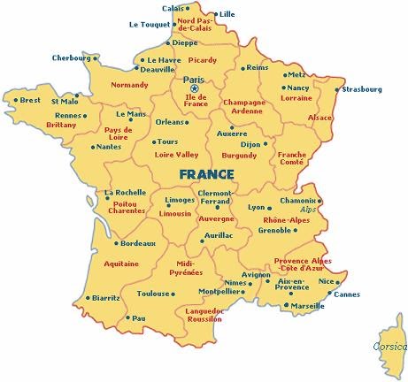 FRANCIA: Superficie