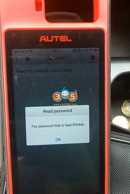 Read Hyundai Santa FE 2020 PIN Code by Autel KM100 8