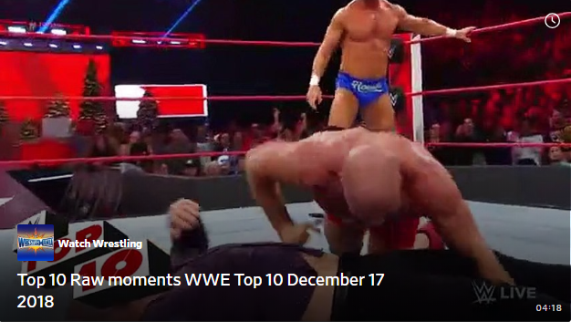 Top 10 Raw Top 10th December 2018 on Watch Wrestling