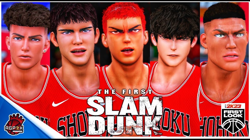 Slam Dunk Anime Cyberfaces by AGP2K GamingPH | NBA 2K23