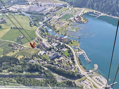 view of Olden Norway from Loen Skylift