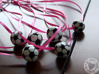Clay Soccer Ball Necklace