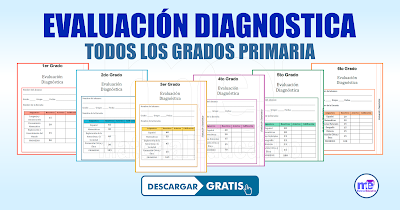 EVALUACIÓN DIAGNOSTICA 1° AL 6° GRADO PRIMARIA