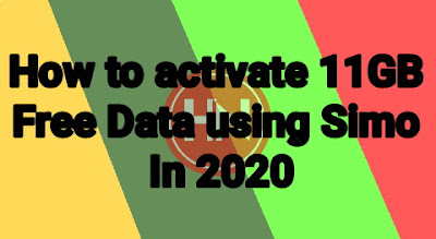 How to activate 11GB Free Data using Simo In 2020