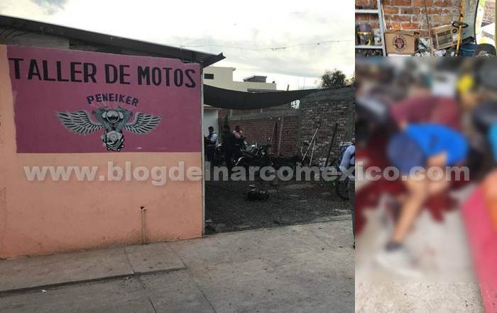Imágenes del Terror: Nueva masacre en Guanajuato, Sicarios entraron a taller de motos en Salvatierra y ejecutaron a 7 personas