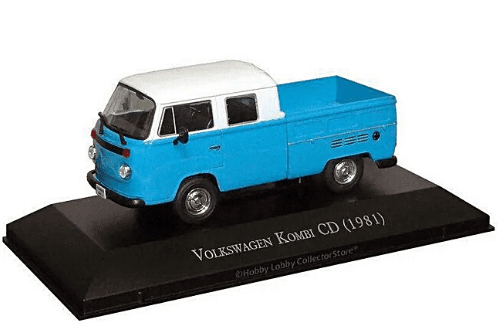 Volkswagen Kombi CD 1:43, carros inesqueciveis do brasil