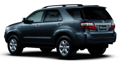 the Black Toyota Fortuner - the adventure and luxury car