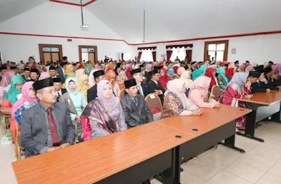 Suasana acara pelantikan 187 Kepala Sekolah tingkat SD dan SMP se-Kabupaten Agam