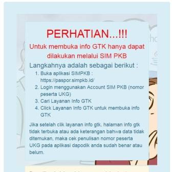 Cek SK Tunjangan Profesi Guru di SIM PKB